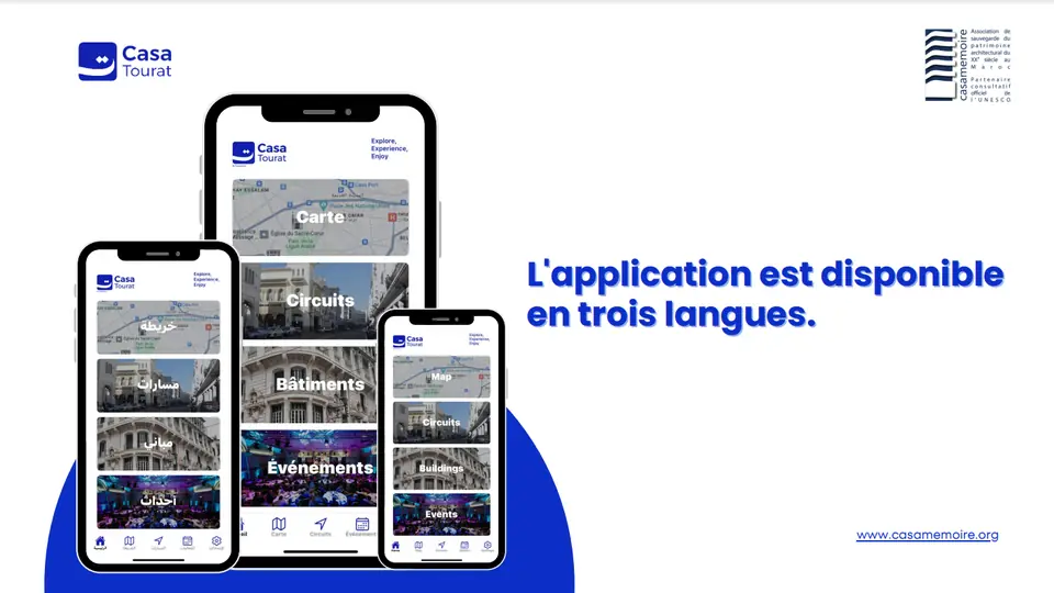 Capture d'écran de Casatourat, application mobile pour Casamémoire